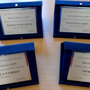 Premio Pestelli 2015. Pronte le targhe per i&nbsp;vincitori