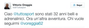 tweet oreggia