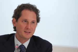 Fiat Chairman John Elkann speaks at a press conference at the end of Fiat's last shareholders general assembly at Lingotto in Turin, on August 1, 2014. Shareholders in Italian carmaker Fiat gave the green light on Friday to change the group's name to Fiat Chrysler Automobiles, consecrating its merger with US automobile group Chrysler. AFP PHOTO / MARCO BERTORELLO (Photo credit should read MARCO BERTORELLO/AFP/Getty Images)