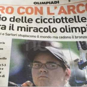 Il direttore di “cicciottelle” è tornato al suo posto. La visita delle atlete in redazione, non avevano arco e&nbsp;frecce