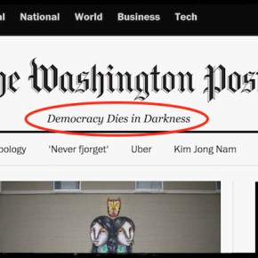“Democracy dies in darkness”. Il nuovo motto forte del Washington Post. Ma la Casa Bianca dice che non è rivolto contro l’amministrazione Trump