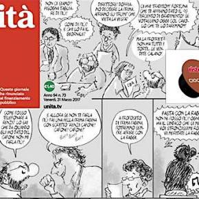 Dopo la prima pagina a fumetti dell’Unità redazione in rivolta: “Staino, non ci hai fatto ridere”. E il direttore si dimette: “Ora sono&nbsp;costretto”