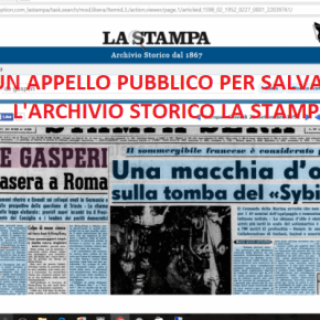 Appello per salvare l’Archivio Storico della Stampa. Ecco le prime 76 firme. L’adesione del Comitato Scientifico del Centro Studi Gino&nbsp;Pestelli